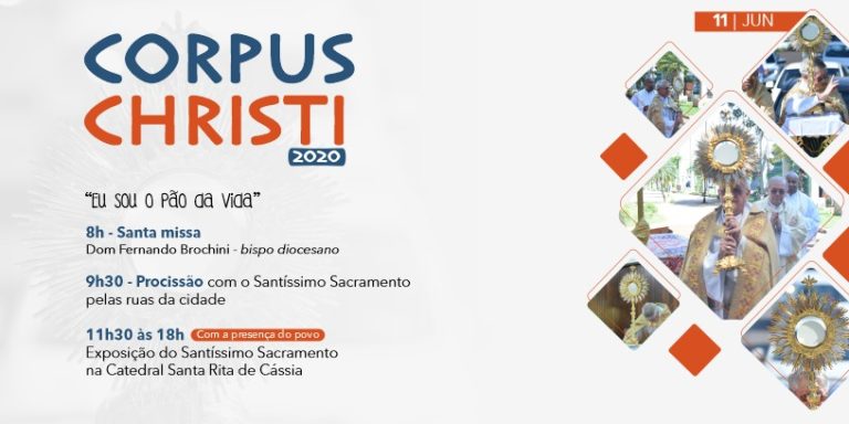 Celebração de Corpus Christi na Catedral Santa Rita de Cássia, em Itumbiara